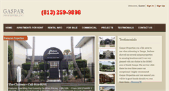 Desktop Screenshot of gasparproperties.com